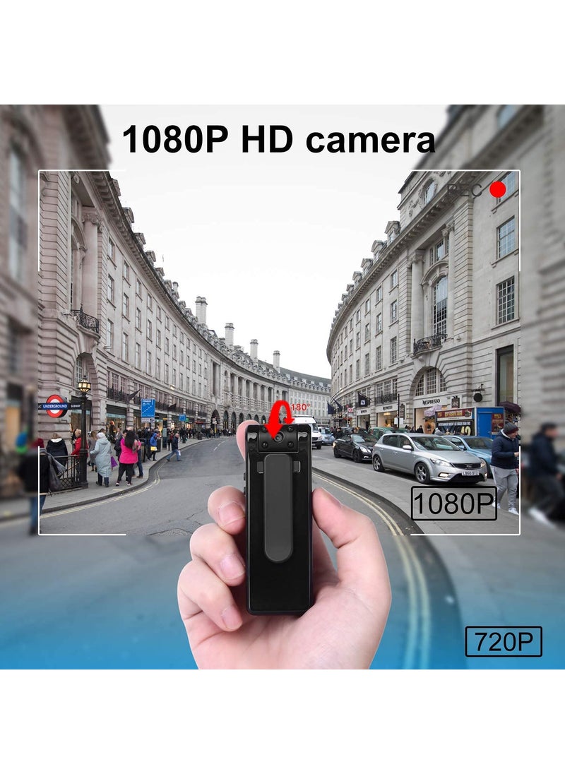 TECHNOVIEW 4k HD Police WiFi Body Camera with Free 64GB Memory Card Body Worn CameraPremium Portable Body Pocket Camera with Video Audio Recording WearableNight VisionMotion Detection