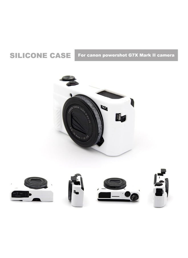 G7X Mark II Camera Case, Soft Silicone Protective Case, Canon PowerShot G7X Mark II Camera Slim and Lightweight Case (without Lens Cap)