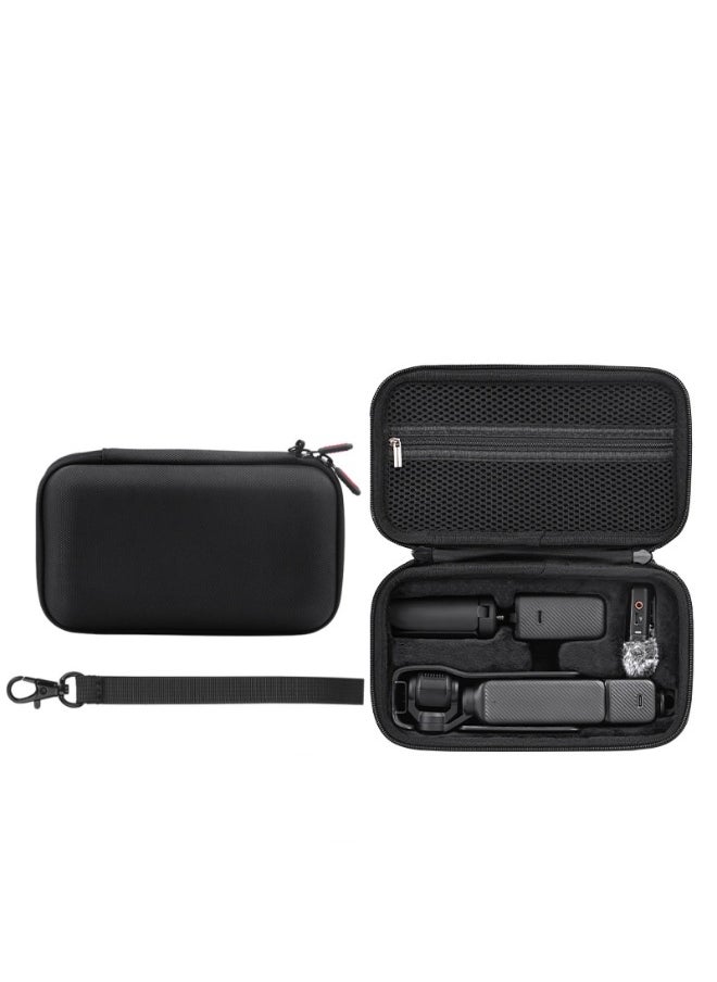 Carrying Case with Lanyard for Osmo Pocket 3, Portable Hard Storage Box for DJI Pocket 3 with Accessories Compartment, Shockproof Water-Resistant Travel Bag