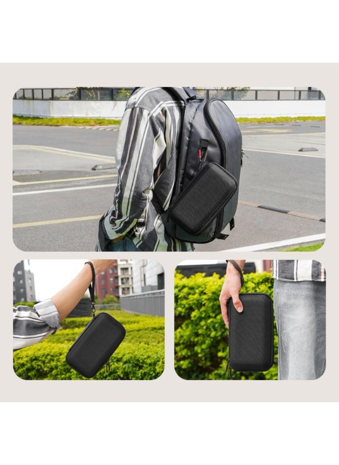 Carrying Case with Lanyard for DJI Osmo Pocket 3,  Portable Hard Storage Box for DJI Pocket 3 with Accessories Compartment, Shockproof Water-Resistant Travel Bag