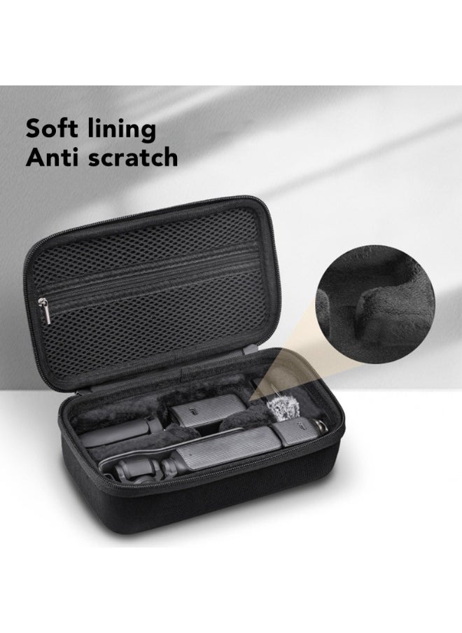 Carrying Case with Lanyard for DJI Osmo Pocket 3,  Portable Hard Storage Box for DJI Pocket 3 with Accessories Compartment, Shockproof Water-Resistant Travel Bag