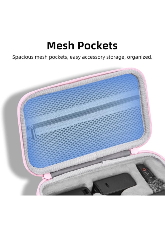Carrying Case for DJI Pocket 3, Portable Nylon Protect Case, MicroSD Card Cases for DJI Pocket 3 Creator Combo, Waterproof  Travel Storage Bag for Pocket 3 Accessories