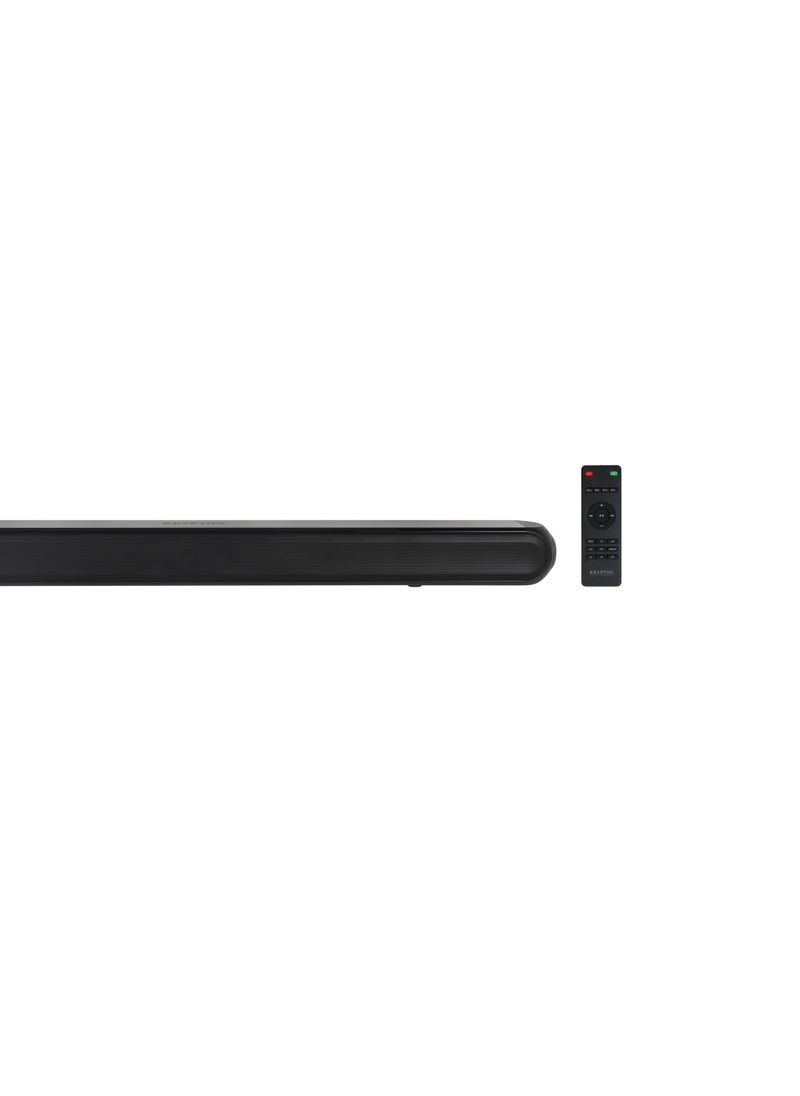 Krypton Portable Soundbar System , HDMI, USB, MP3, AUX, Bluetooth 5.3, 3D EQ Presets and Inbuilt 2.0CH Amplifier/ with Remote Control, Perfect for TVs, Gaming Consoles, Smartphones, Tablets, Laptops | KNMS5482, Black, 2 Years Warranty