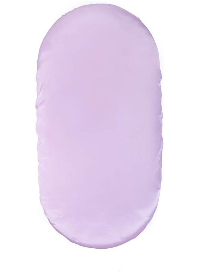 Pro Goleem Satin Bassinet Sheet Great for Baby Hair Soft Silk Feeling Sheet for Cradle or Bassinet Pad＆Mattress for Boys and Girls Gift for Newborn and Infant Lavender