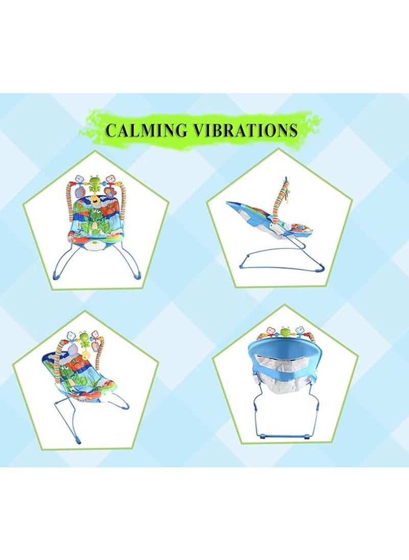 Multifunctional Baby Music Rocking Chair Cradle Swing With Toys And Music Vibration, 0 - 12 Months