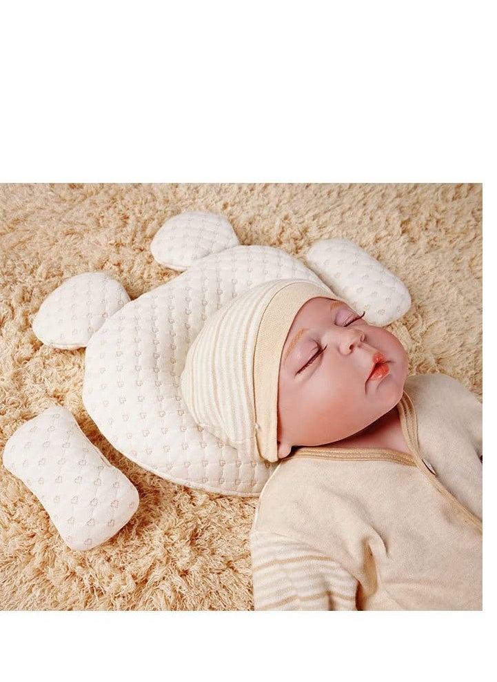 Baby Neck Pillow, Baby Head Shaping Pillow, Newborn Nursery Cushion U Shaped Pillow Infant Soft Head Support Sleeping Pillow Latex pillow