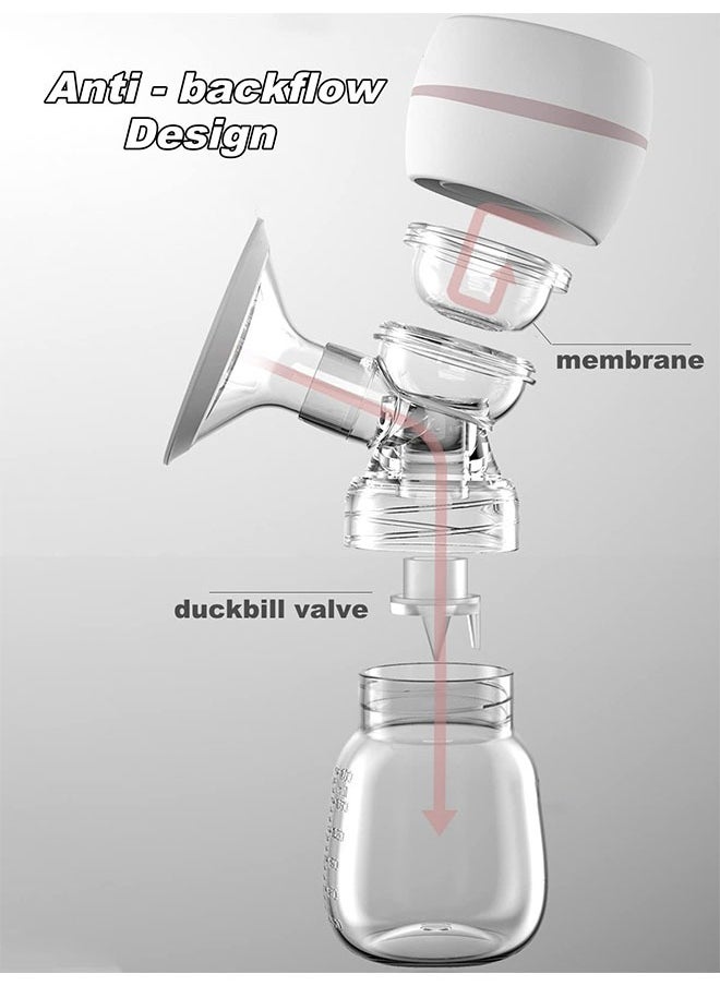 Electric Breast Pump, Portable Anti-Backflow Breast Pumps, 3 Modes & 9 Levels Touch Screen LED Display, USB Rechargeable, Ultra,Quiet and Pain Free