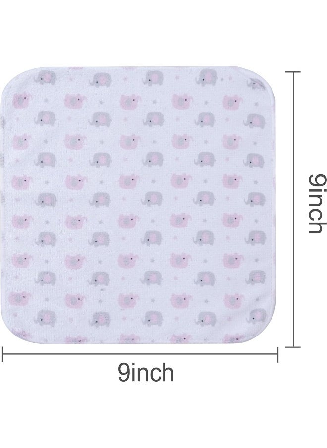 Softan Baby Washcloths, 24Pack Baby Wash Cloths Extra Soft & Ultra Absorbent, Baby Towels and Washcloths Face Towel Unisex for Boys Girls Face & Body, Washclothes Gentle on Sensitive Skin, 9''x 9''