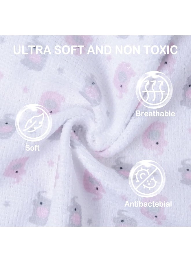 Softan Baby Washcloths, 24Pack Baby Wash Cloths Extra Soft & Ultra Absorbent, Baby Towels and Washcloths Face Towel Unisex for Boys Girls Face & Body, Washclothes Gentle on Sensitive Skin, 9''x 9''