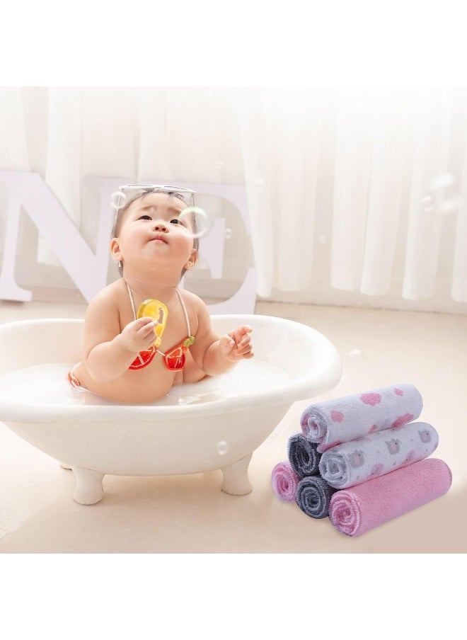 Softan Baby Washcloths, 24Pack Baby Wash Cloths Extra Soft & Ultra Absorbent, Baby Towels and Washcloths Face Towel Unisex for Boys Girls Face & Body, Washclothes Gentle on Sensitive Skin, 9''x 9''