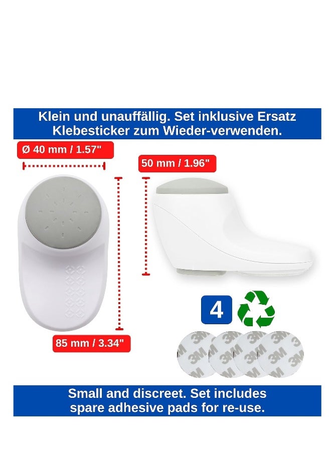 Door Finger Guards for Kids and Pets with Adhesive 180° Rotatable Prevent Finger Pinch Injuries Door Finger Pinch Guard Anti-slam Baby Proof Door Stopper Child Proof Door Slam Stopper 4Pcs