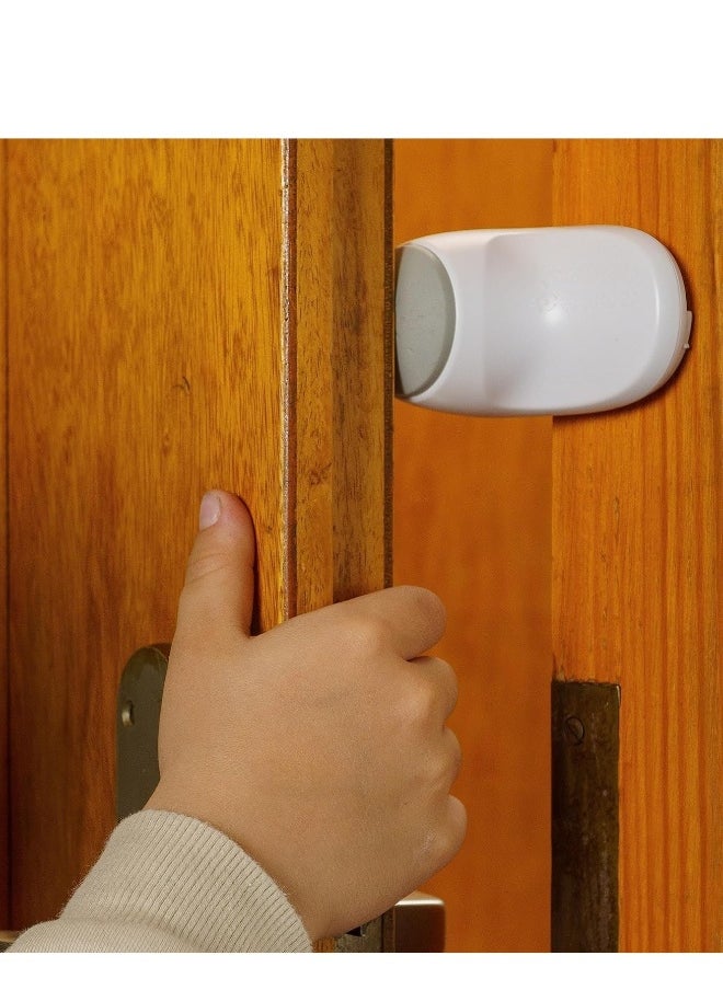 Door Finger Guards for Kids and Pets with Adhesive 180° Rotatable Prevent Finger Pinch Injuries Door Finger Pinch Guard Anti-slam Baby Proof Door Stopper Child Proof Door Slam Stopper 4Pcs