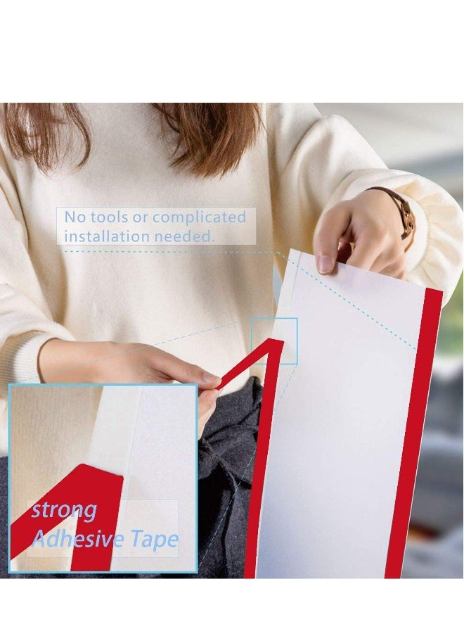 Child Finger Pinch Guard, Door Seam Protector for Baby Safety, Anti-Pinch Hand Protection Strip, 90°  180° Door Guard Set (17cm Wide x 1.2m, 2 Pieces)