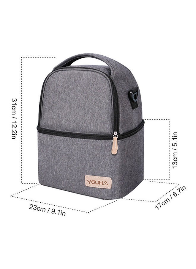 Insulation Fabric Multi-Functional Large Capacity Diaper Bag With Removable Strap