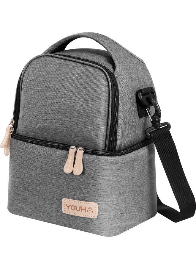 Insulation Fabric Multi-Functional Large Capacity Diaper Bag With Removable Strap