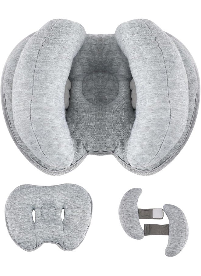 KAKIBLIN Baby Support Pillow, Head and Neck Support, 2 in 1 Banana Neck Pillow for Baby, Baby Travel Pillow for Stroller Neck Support for Newborn, Adjustable Head Pillow for Kids Toddler
