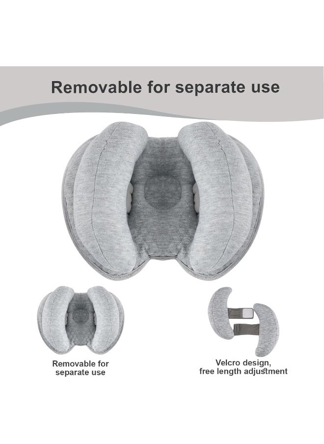 KAKIBLIN Baby Support Pillow, Head and Neck Support, 2 in 1 Banana Neck Pillow for Baby, Baby Travel Pillow for Stroller Neck Support for Newborn, Adjustable Head Pillow for Kids Toddler