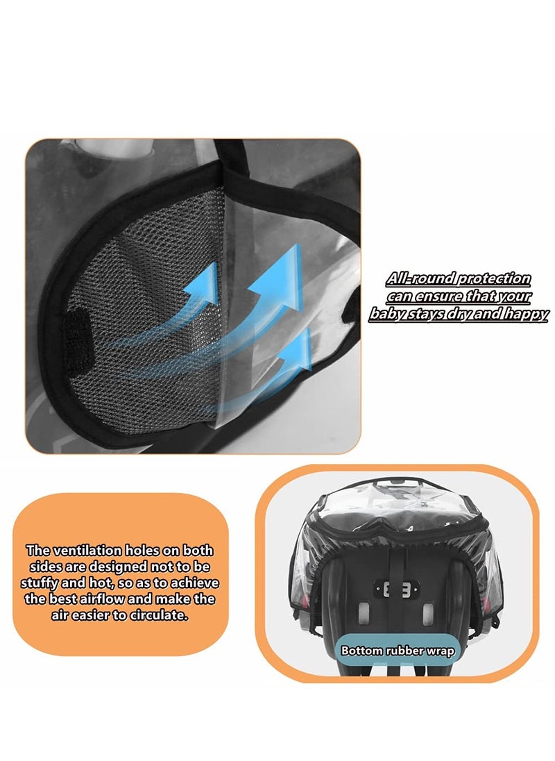 Universal Car Seat Rain Cover Weather Shield for Infant Car Seat Side Ventilation and Handle Opening Rain and Wind Cover for Infant Car Seat for Extra Protection for Babies