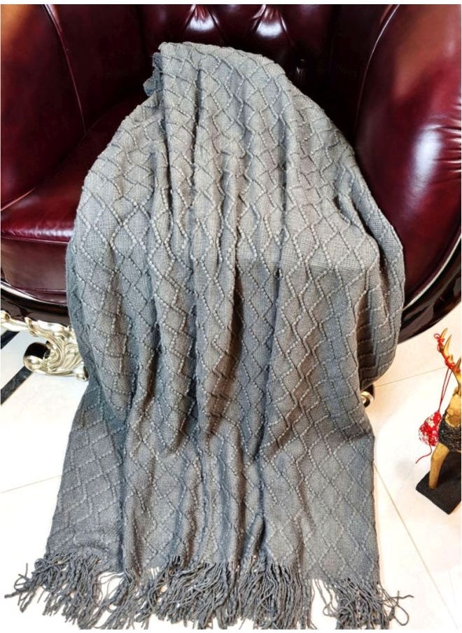 Sofa Blanket Combination Grey 127x173cm