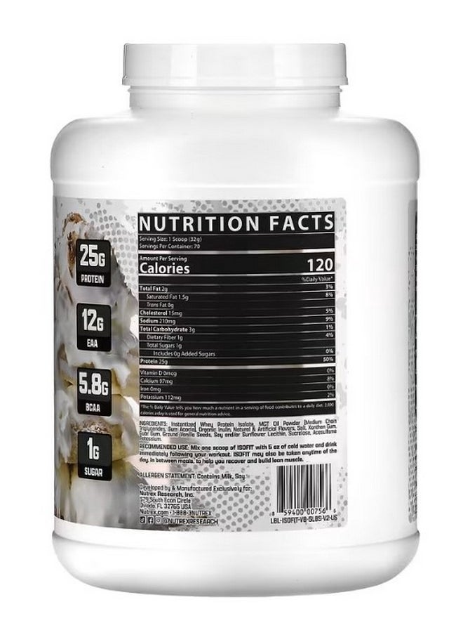 IsoFit Protein Vanilla Bean Ice Cream 5 lb 2261 g
