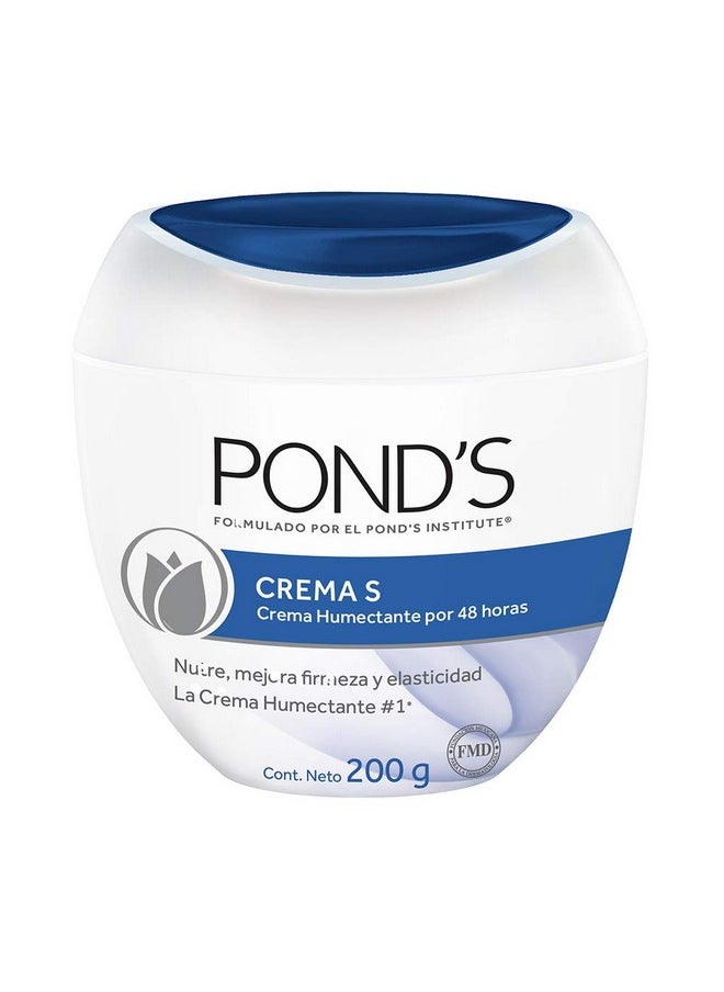 Pond's S Cream Humectant Moisturizing & Nourishing,7oz Crema Humetante y Nutritiva S De Ponds 200gr