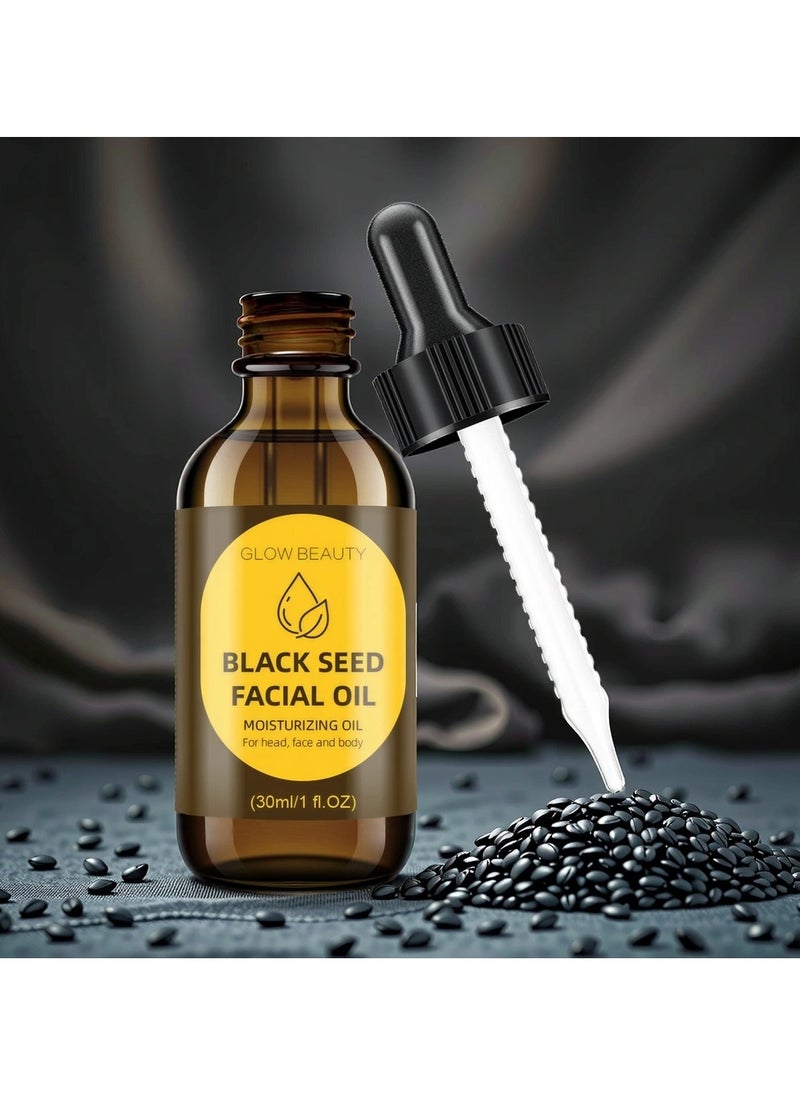 Black Sesame Facial Oil 30ml - Deep Nourishing & Hydrating | Natural Antioxidant | Improves Dullness & Fine Lines