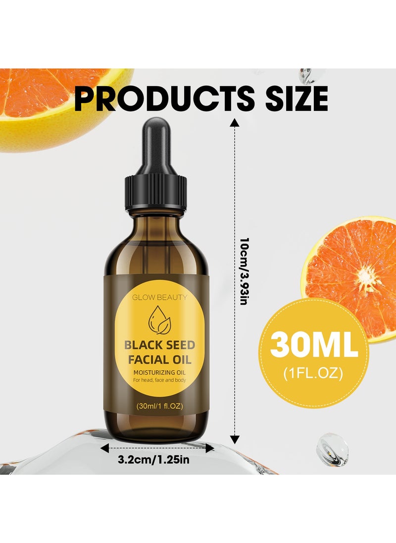 Black Sesame Facial Oil 30ml - Deep Nourishing & Hydrating | Natural Antioxidant | Improves Dullness & Fine Lines