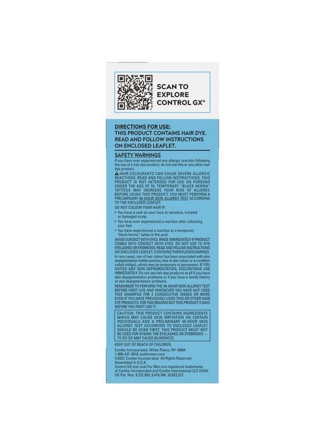 Just For Men Control Gx Grey Reducing Shampoo, Blonde & Medium Brown, 5 Ounce