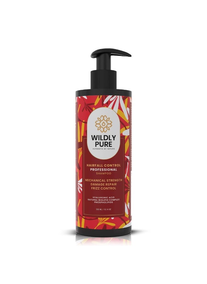 Hairfall Control Shampoo | With Hyaluronic Acid & Phospholipids | 30% Increase in Strength in One Wash | 70% Decrease in Frizz | Sulphate, Paraben Free | Men & Women | 300mL [Evolve]