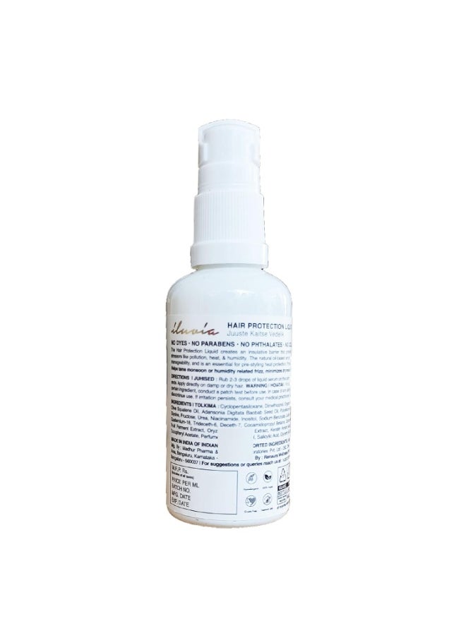 Hair Protection Serum - Coarse, Damaged, Very Frizzy Hair - with Heat & Sun Protection - Thick, Curly, Processed Hair 50ml (Heat Protection Serum)