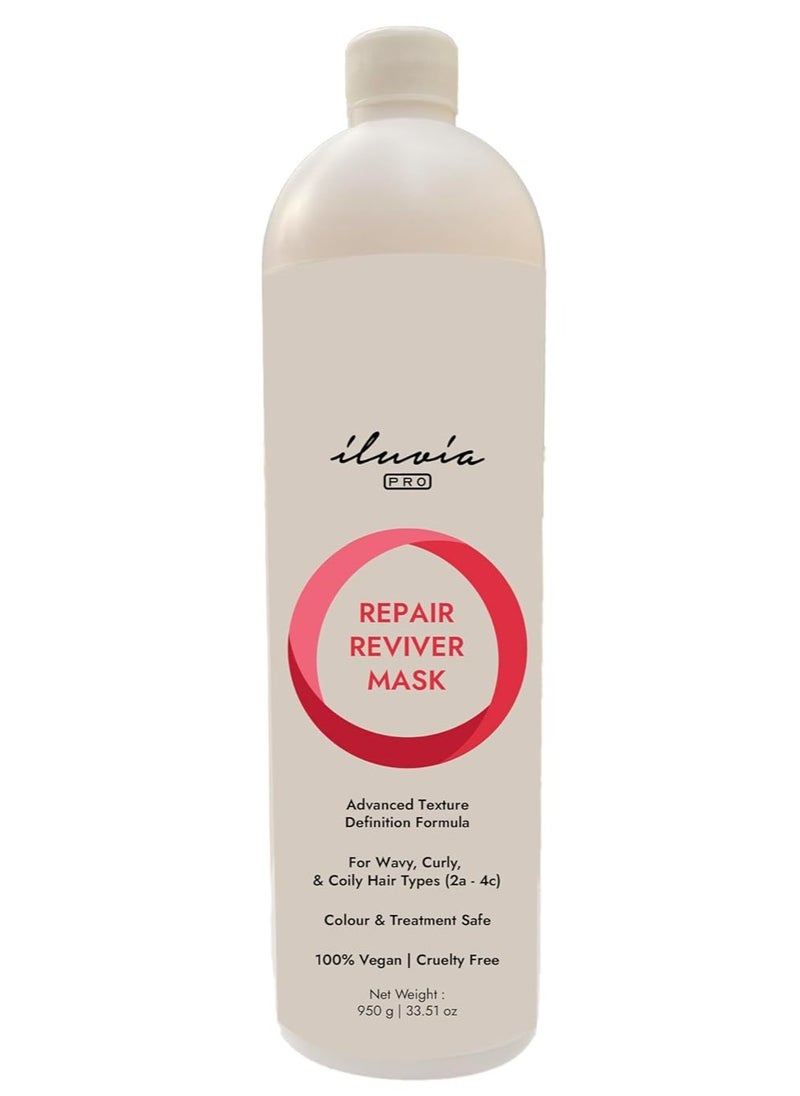 Curly & Wavy Care - Repair Reviver Mask - Natural softness & curl retention - Sulfate, Paraben Free (IRRM950, 1)
