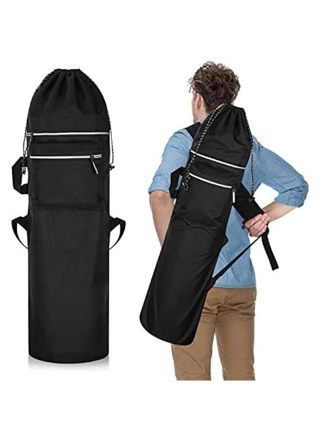 Skateboard Bag for Men WaterProof Skateboard Backpacks Bag with Adjustable Shoulder Straps Portable Skateboard Case for Electric Skateboard, Penny Board, Longboard Carry Bag (Large)