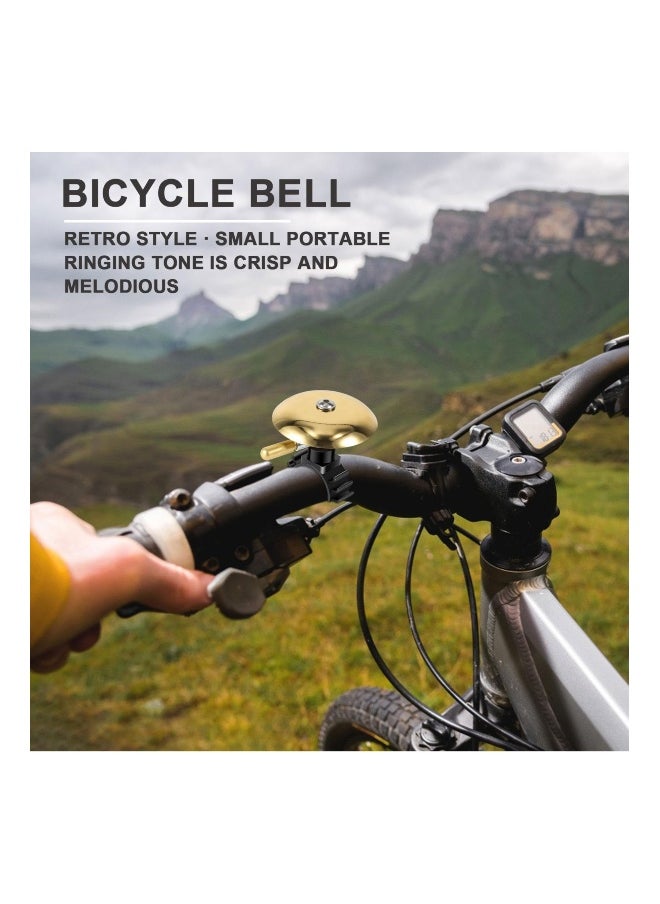 Bicycle Bell Copper, Classic Bicycle Bell for with Loud Sound Bells, Classic Brass Bell Bicycle Bell for Ring Bell for Road Mountain Handlebars