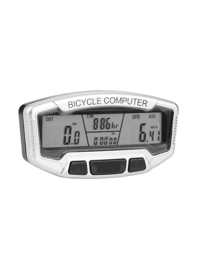 Outdoor Waterproof Wired Bike Computer with LCD Display, Intelligent Backlight, Lightweight, Dustproof, Energy Saving Odometer for Cycling Accessories (1 Pack)