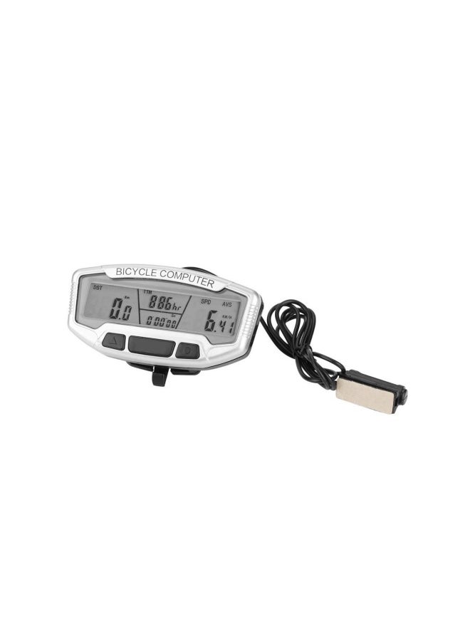 Outdoor Waterproof Wired Bike Computer with LCD Display, Intelligent Backlight, Lightweight, Dustproof, Energy Saving Odometer for Cycling Accessories (1 Pack)