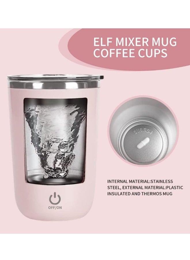 Self Stirring Mug, 350ml/11.83OZ Stirring Cup, Rechargeable Stirring Coffee Mug with Lid,  to Stir Coffee, Matcha, Milk, Protein and more