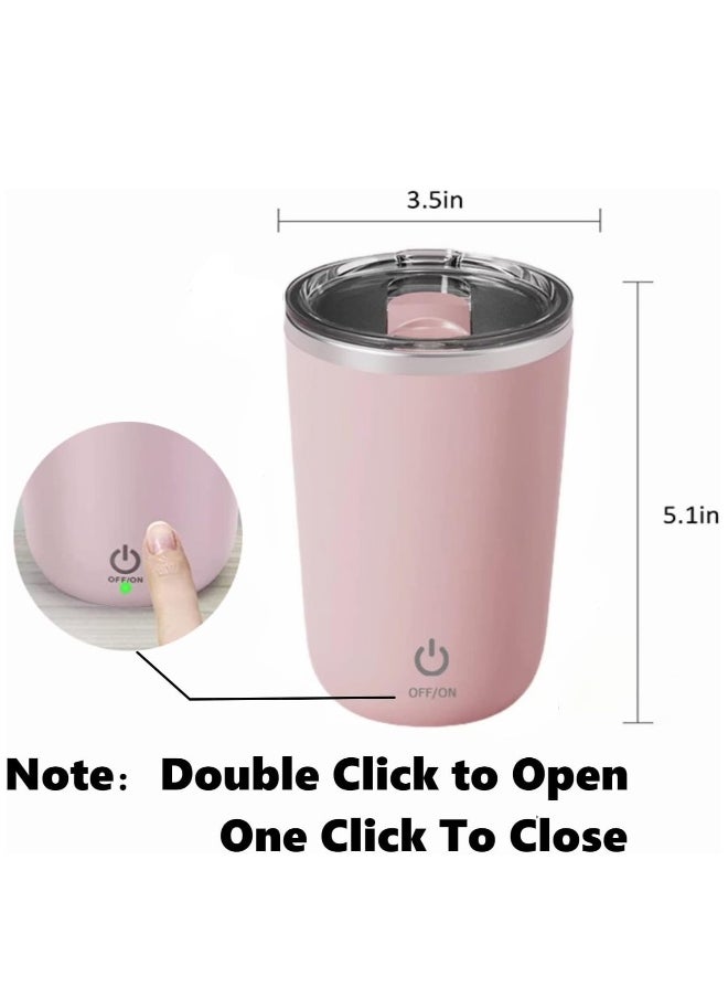 Self Stirring Mug, 350ml/11.83OZ Stirring Cup, Rechargeable Stirring Coffee Mug with Lid,  to Stir Coffee, Matcha, Milk, Protein and more
