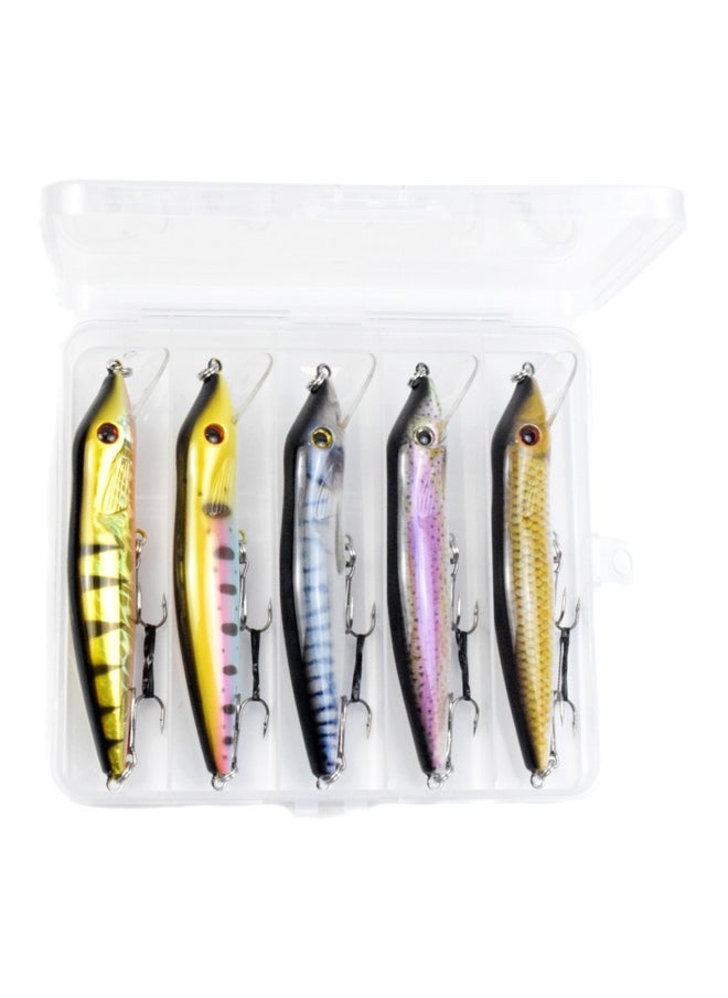 5-Piece Bionic Fishing Lure Sinking Bait 5x4.9inch