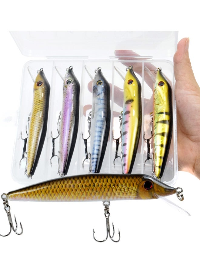 5-Piece Bionic Fishing Lure Sinking Bait 5x4.9inch