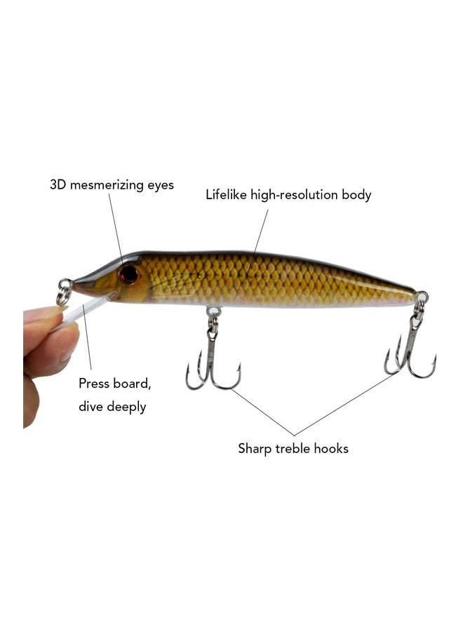 5-Piece Bionic Fishing Lure Sinking Bait 5x4.9inch