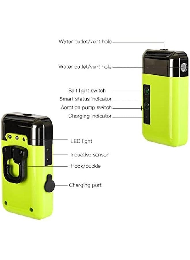 Oxygen Pump Sensing Pumping Water 3 Modes with LED Light for Fishing Hands Washing 210