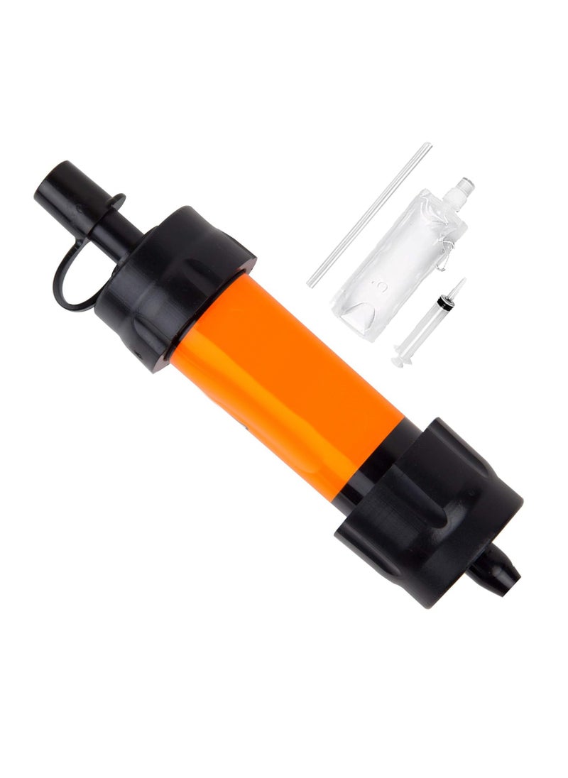 Mini Water Filter MINI Water Filtration System Portable Emergency Water Filtration System Hiking Camping Straw Survival Gear Emergency Preparedness