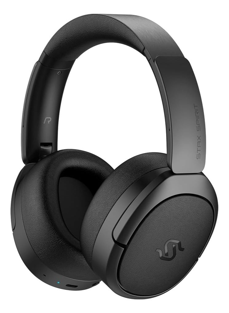 Stax Spirit S5 Wireless Planar Magnetic Headphones, Snapdragon Sound, aptX Adaptive, Hi-Res Audio (LDAC LHDC), Bluetooth 5.4, 80 Hours Battery Black
