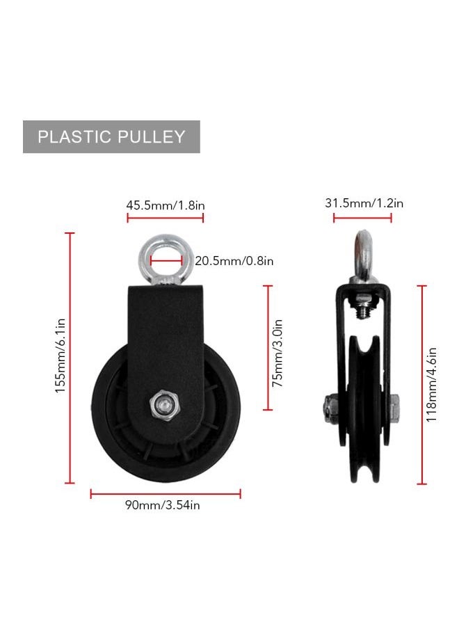 360-Degree Pulley Cable Machine Attachment System 34x9x10cm