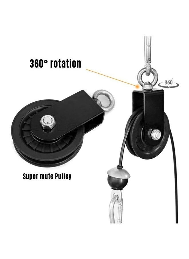 360-Degree Pulley Cable Machine Attachment System 34x9x10cm