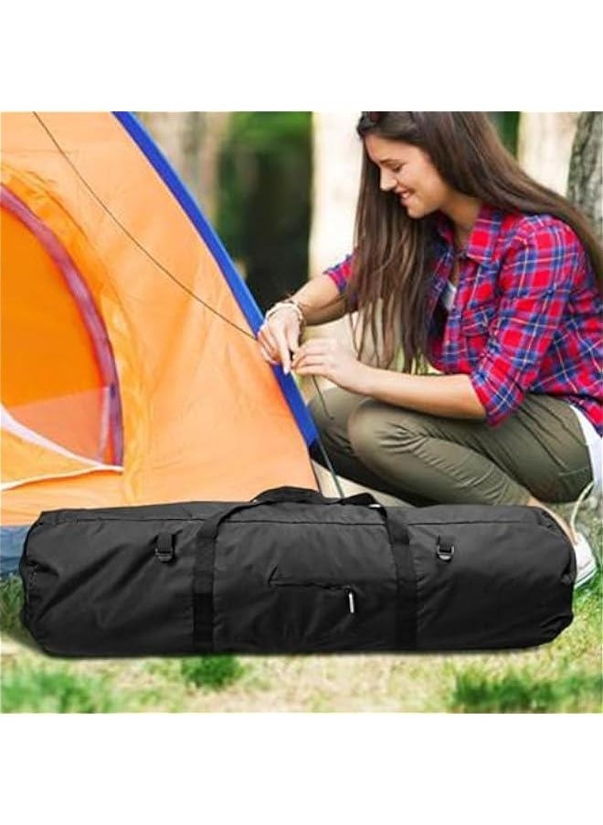 Waterproof Luggage Pack Pouch For Camping, Duffel Bag Duffle Bag, Large Capability Folding Tent Storage Carry Bag, Tent Bag, Camping Pouches, Standard Tough Duffle Gear Bag,300D Encrypted Oxford Clo