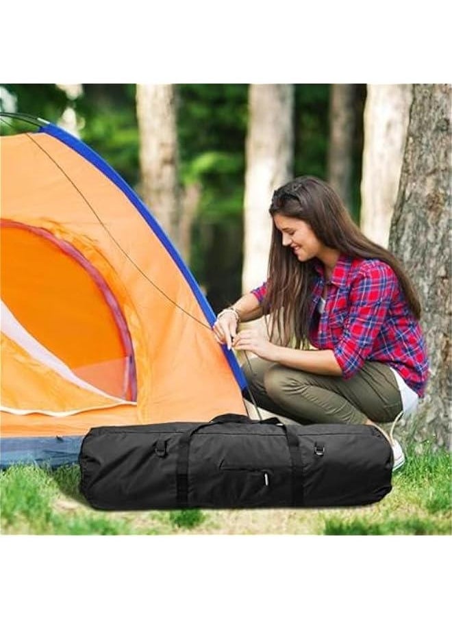 Waterproof Luggage Pack Pouch For Camping, Duffel Bag Duffle Bag, Large Capability Folding Tent Storage Carry Bag, Tent Bag, Camping Pouches, Standard Tough Duffle Gear Bag,300D Encrypted Oxford Clo