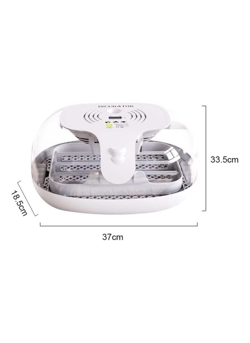 16 egg Capacity Automatic Mini Egg Incubator with Egg Turning and testing Function
