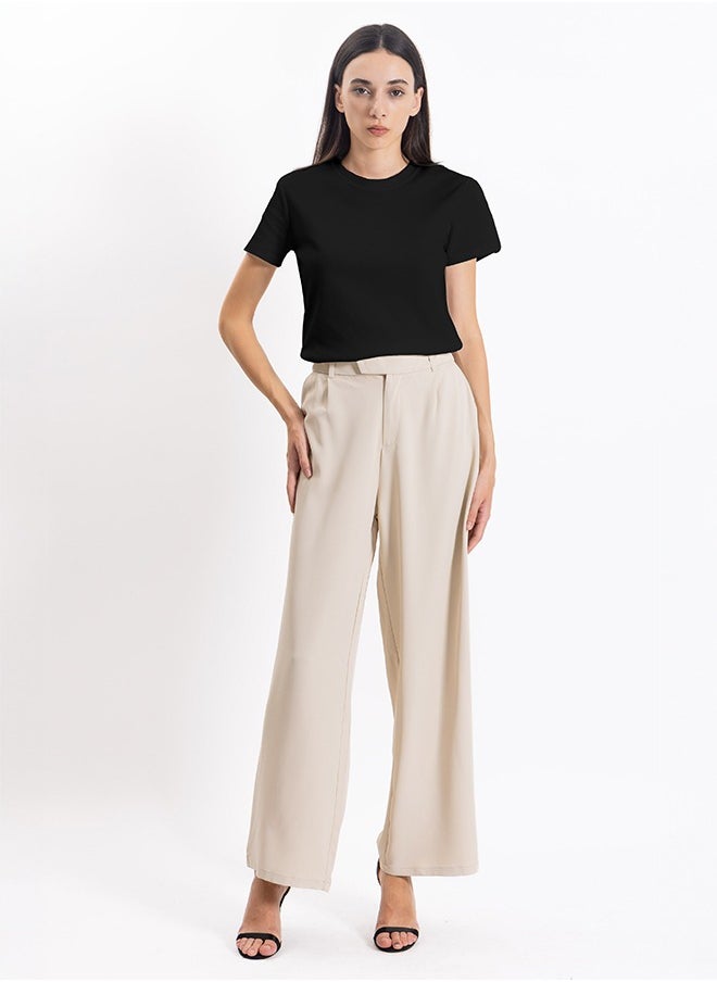 WIDE LEG COMFORT TROUSERS