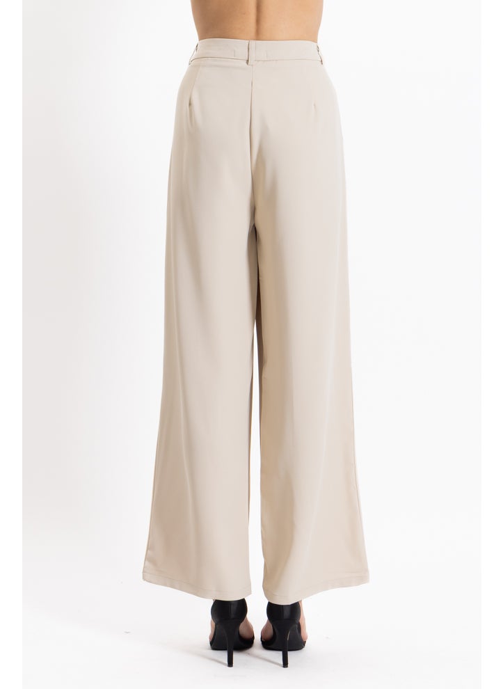 WIDE LEG COMFORT TROUSERS
